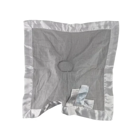 Aden+Anais Bunny Rabbit Lovey Gray Muslin Baby Security Blanket Satin Trim NWT - Picture 5 of 7